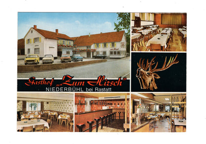 Ansichtskarte Gasthof Zum Hirsch / Niederbühl bei Rastatt