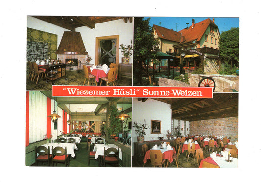 Ansichtskarte Wiezemer Hüsli / Hotel Restaurant Sonne / Stühlingen-Weizen