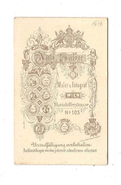 Fotografie Damenportrait - Wien um 1880 / CDV N1-16