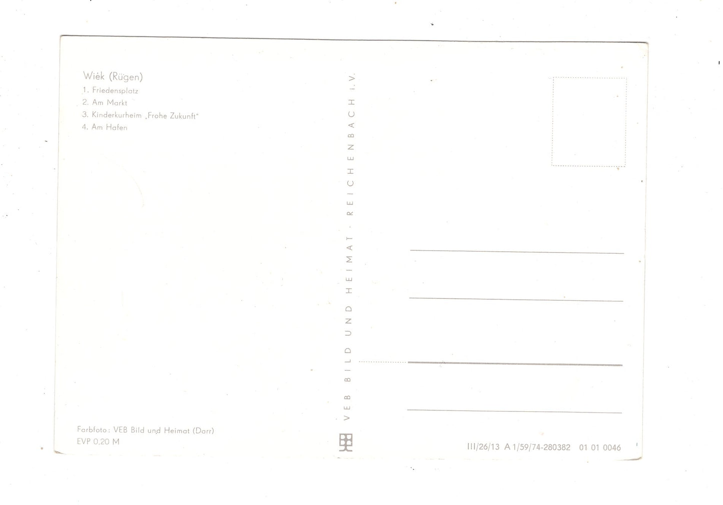 Ansichtskarte Insel Rügen / Wiek / L1-68