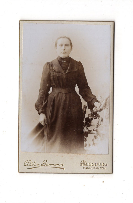 Fotografie Feine Dame - Augsburg 1890er