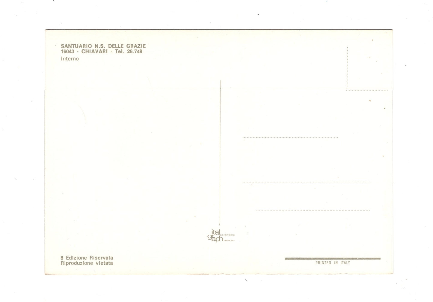 Ansichtskarte Chiavari / Santuario N.S. delle Grazie / Italien