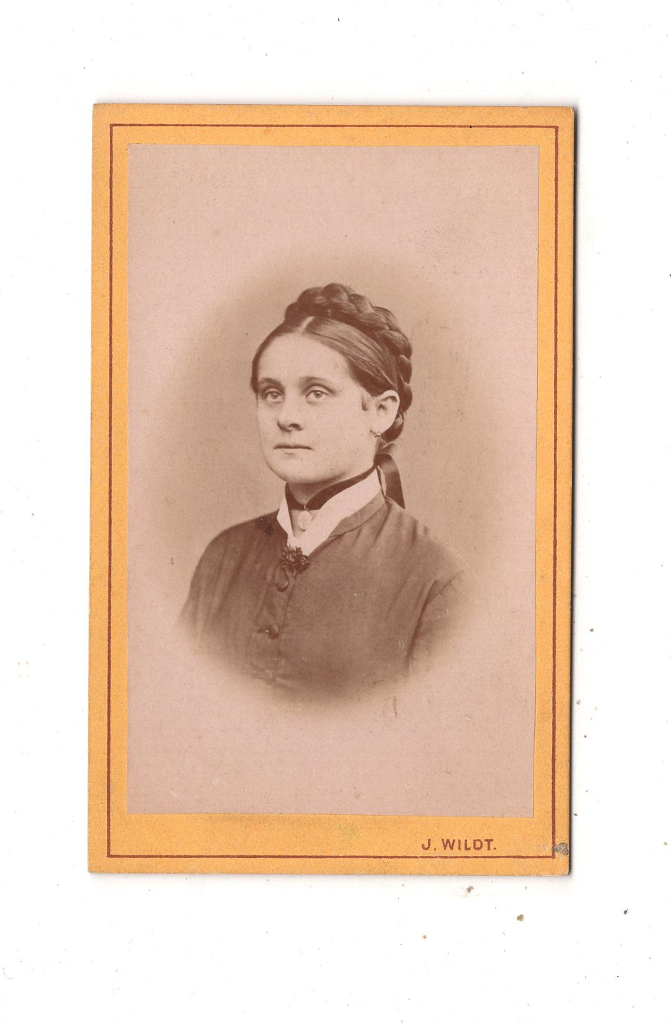 Fotografie Damenportrait - Gmünd um 1870 / CDV N1-16