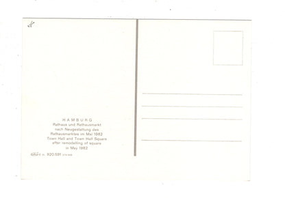 Ansichtskarte Hamburg / Rathaus und Rathausmarkt +++ / I1-70