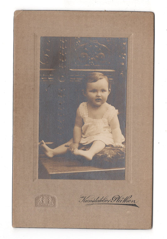 Fotografie Schönes Kinderbild / Baby / benannt - Leipzig-Gohlis 1910er / CAB U-24