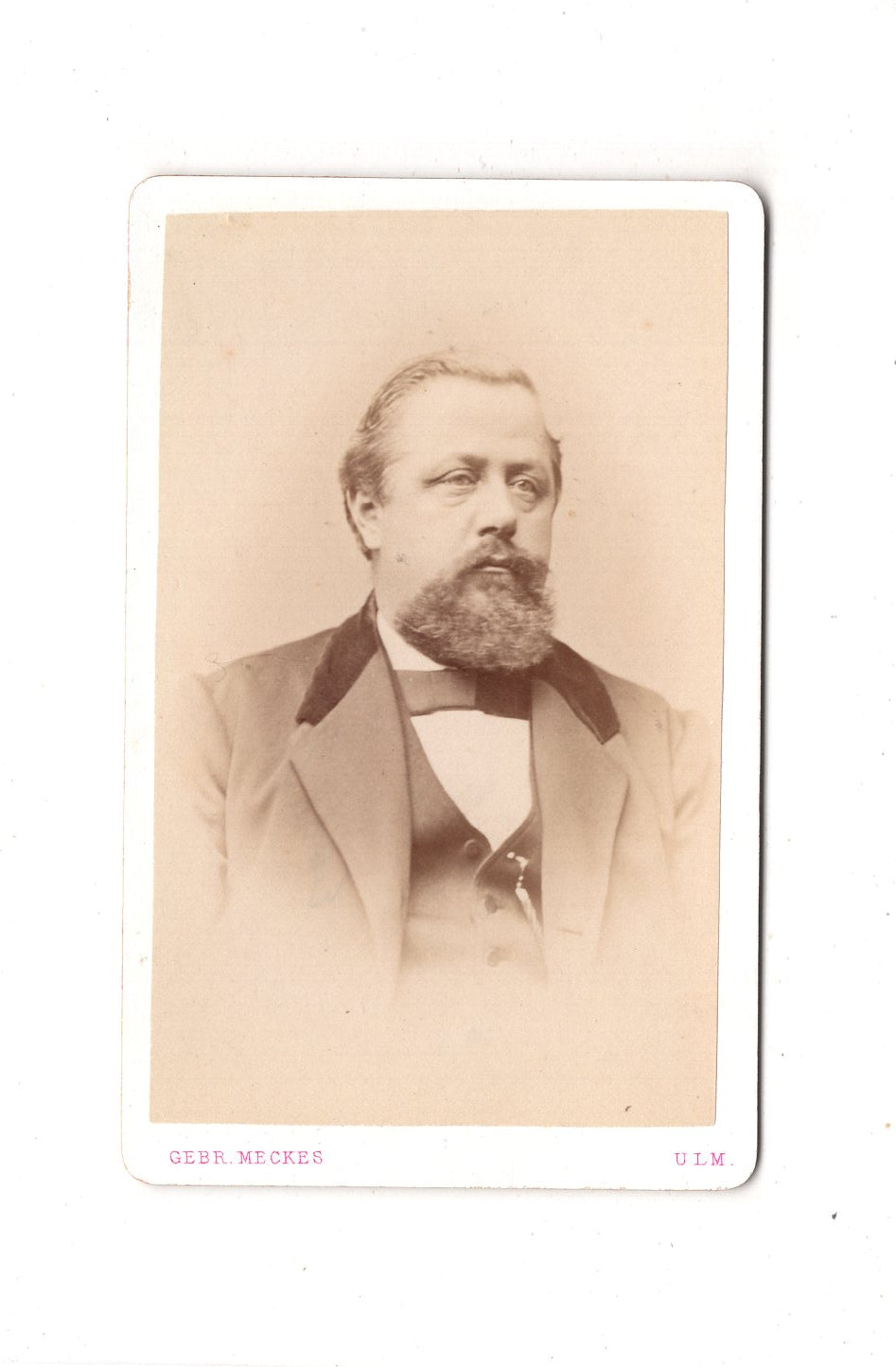 Fotografie Herrenportrait - Ulm 1870er / CDV C1-24