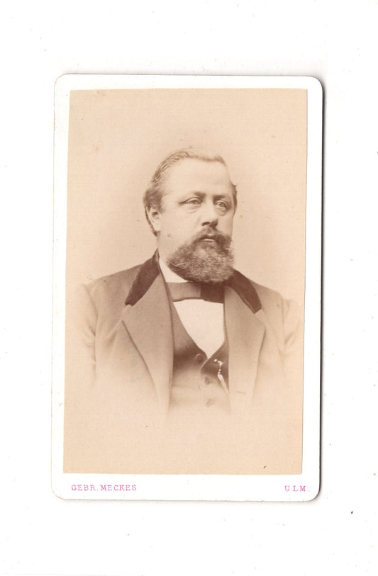 Fotografie Herrenportrait - Ulm 1870er / CDV C1-24