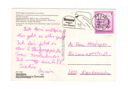 Ansichtskarte Bizau gegen Hirschberg / Vorarlberg / Österreich