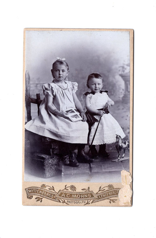 Fotografie Niedliche kleine Kinder - Wittenberge 1890er