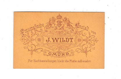 Fotografie Damenportrait - Gmünd um 1870 / CDV N1-16