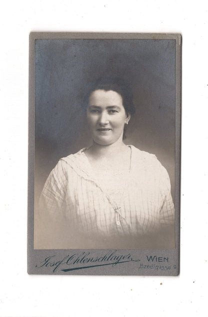 Fotografie Damenportrait - Wien 1910er / CDV N1-16