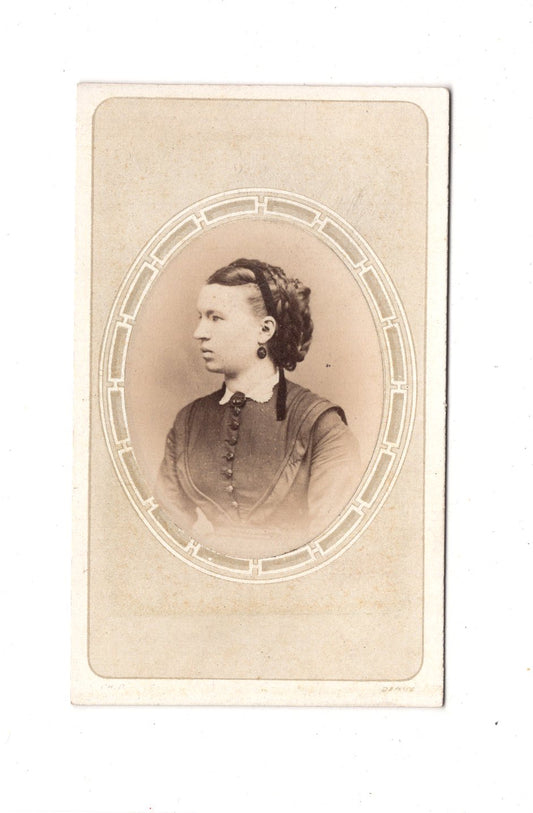 Fotografie Damenportrait - Strasbourg 1860er / CDV C1-06
