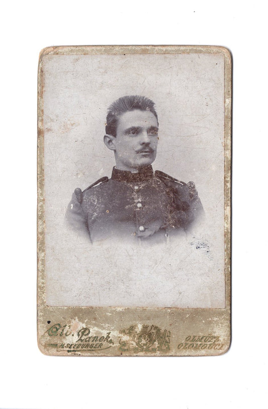 Fotografie K. u. k. Soldat - Olmütz Olomouc um 1900