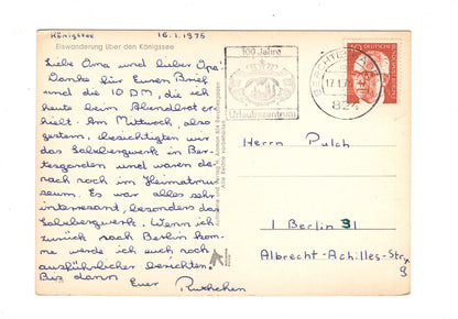 Ansichtskarte Eiswanderung über den Köngssee / G1-61