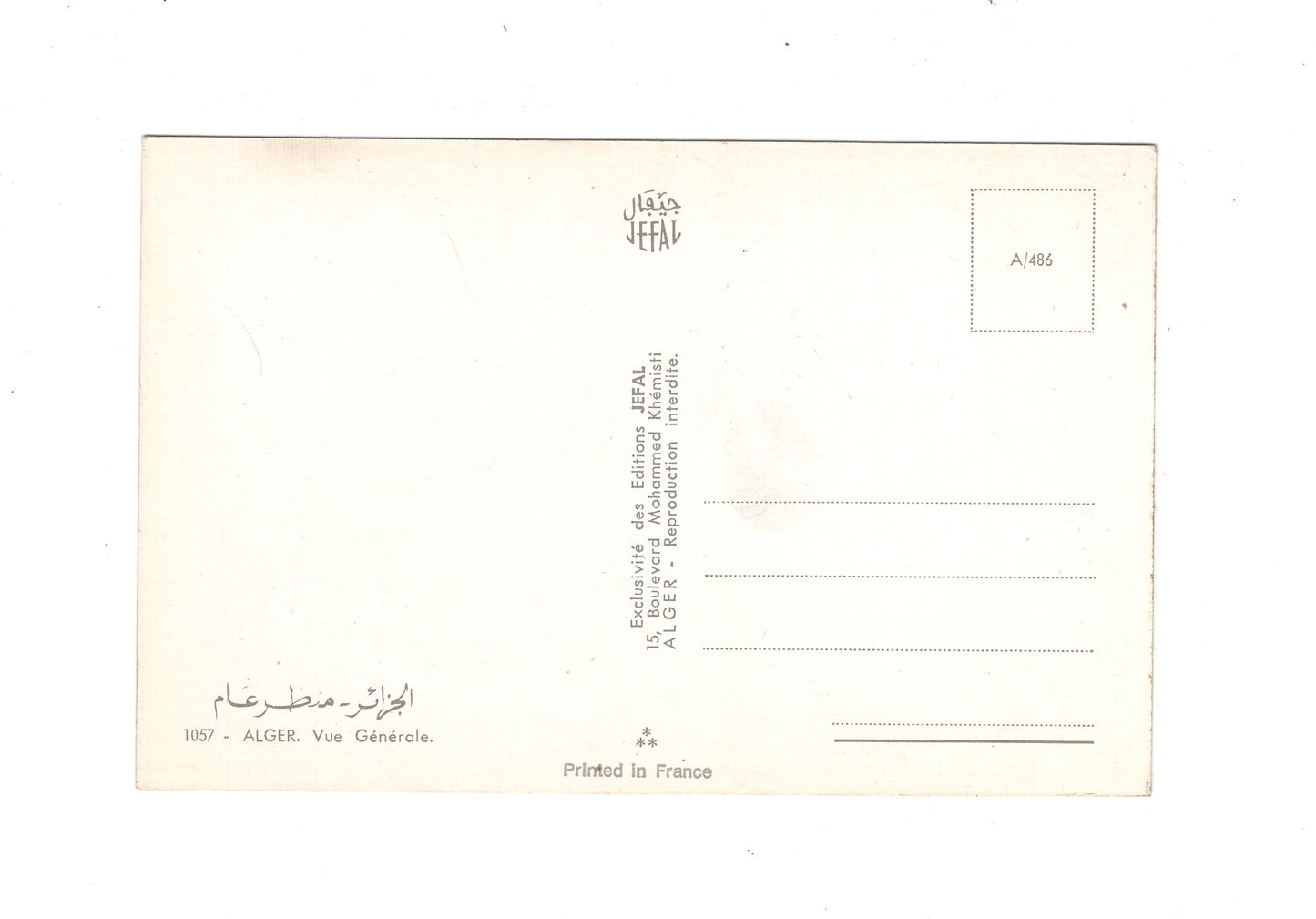 Ansichtskarte Algier / Algerien
