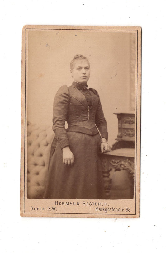 Fotografie Feine Dame - Berlin um 1890