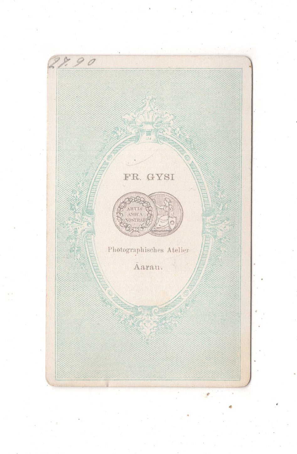 Fotografie Schweizer Soldat - Aarau 1860er