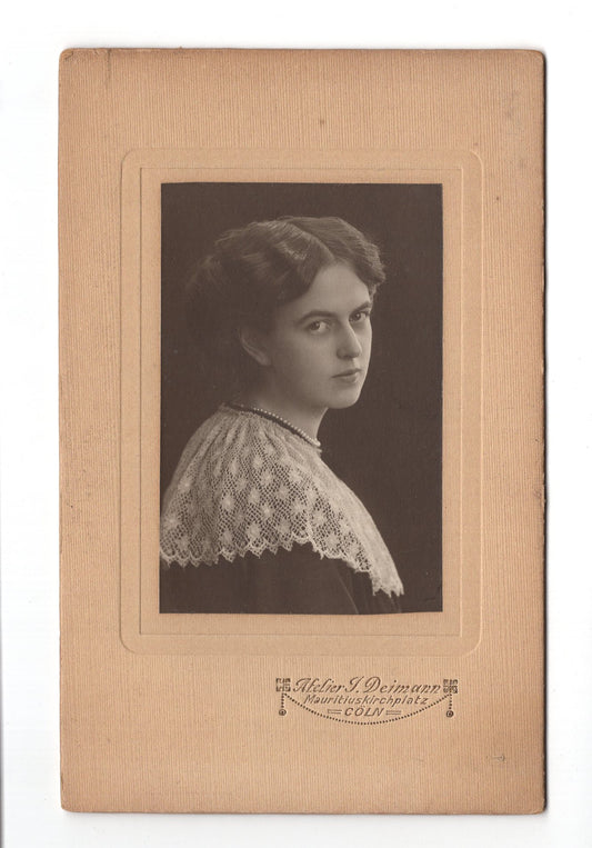Fotografie Junge Dame / Frau - Köln 1910er