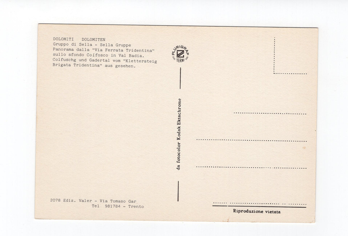 Ansichtskarte Dolomiten / Sellagruppe / Italien