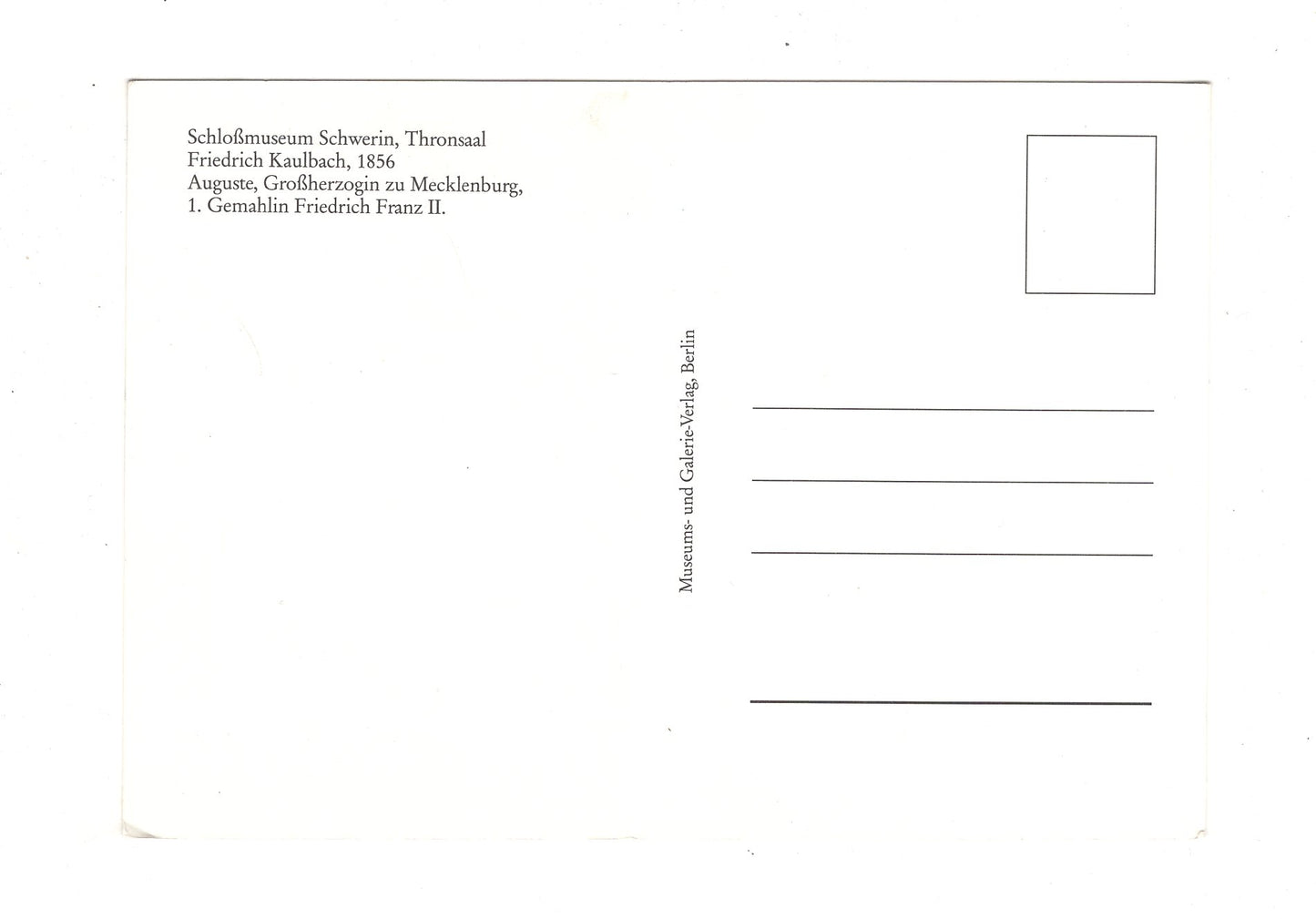 Ansichtskarte Großherzogin Auguste zu Mecklenburg