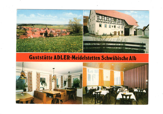 Ansichtskarte Gaststätte Adler / Meidelstetten / Schwäbische Alb