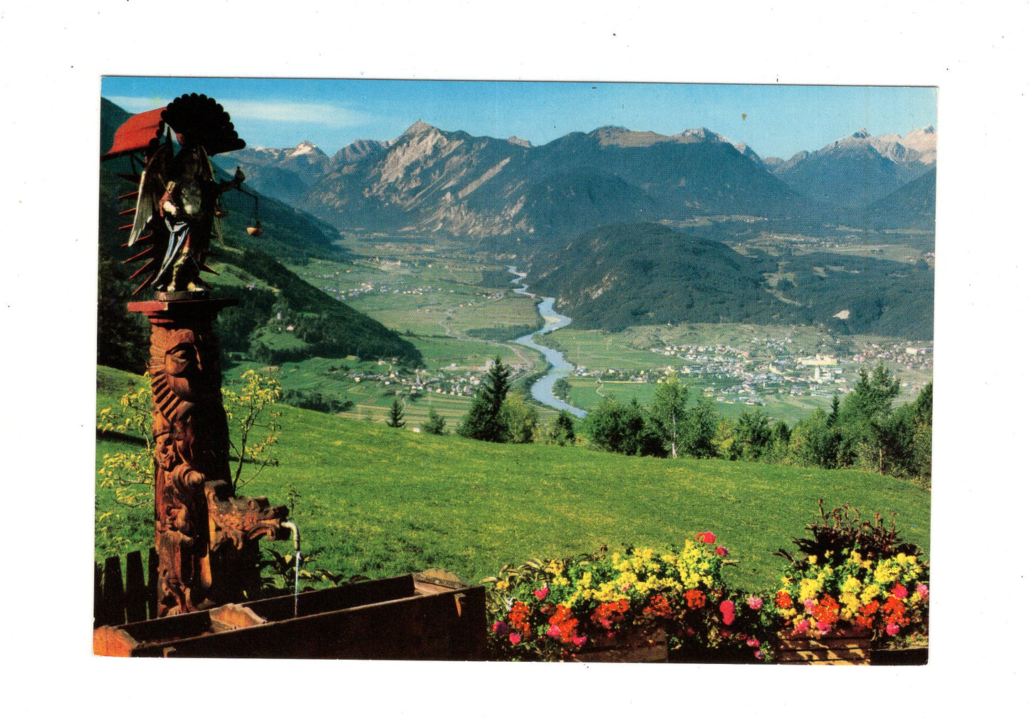 Ansichtskarte Oberinntal mit Pfaffenhofen und Telfs / Österreich
