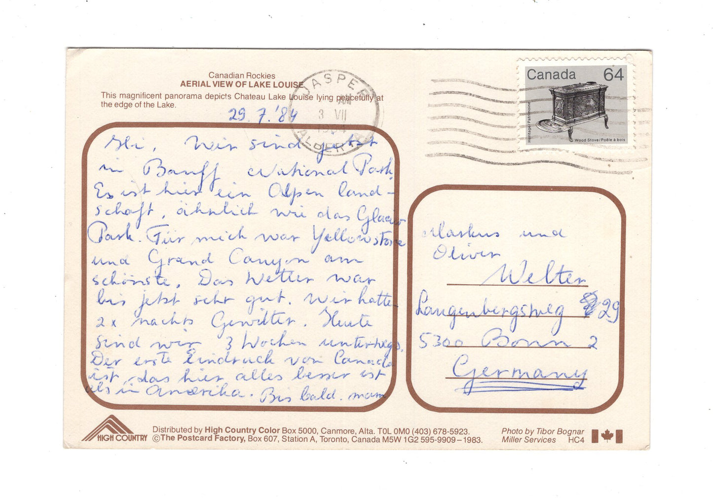 Ansichtskarte Lake Louise / Canadian Rockies / Kanada