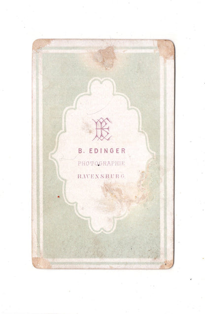 Fotografie Herrenportrait - Ravensburg 1870er / CDV C1-24