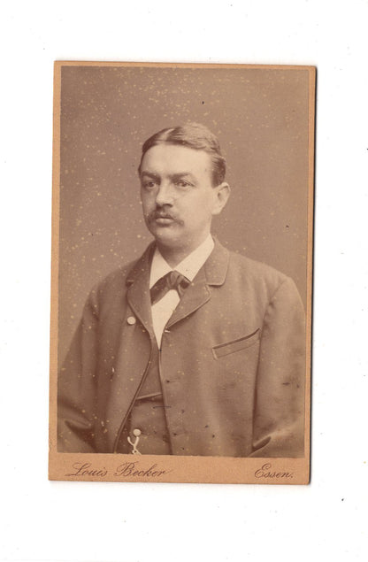 Fotografie Herrenportrait - Essen 1880er / CDV C1-24