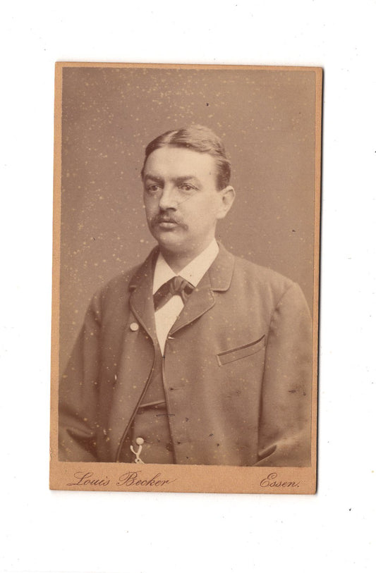 Fotografie Herrenportrait - Essen 1880er / CDV C1-24