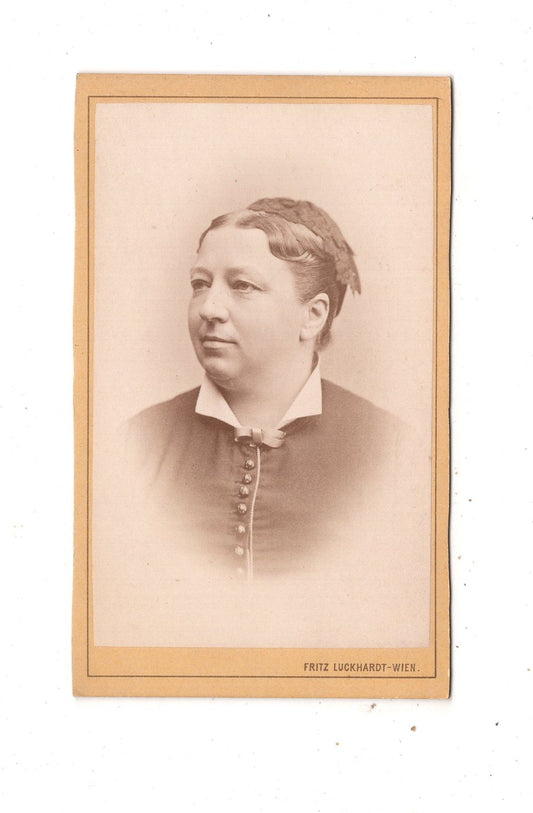 Fotografie Damenportrait - Wien 1870er / CDV N1-16