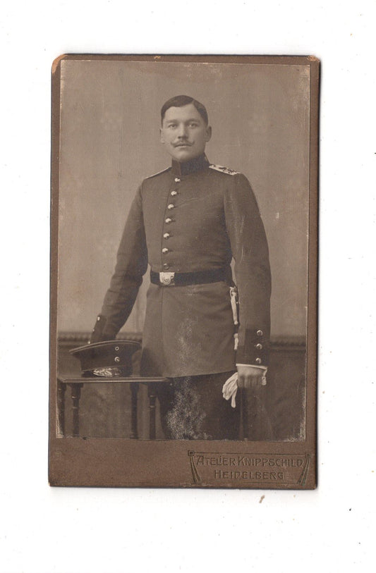 Fotografie Soldat - Heidelberg 1900er / CDV M1-09