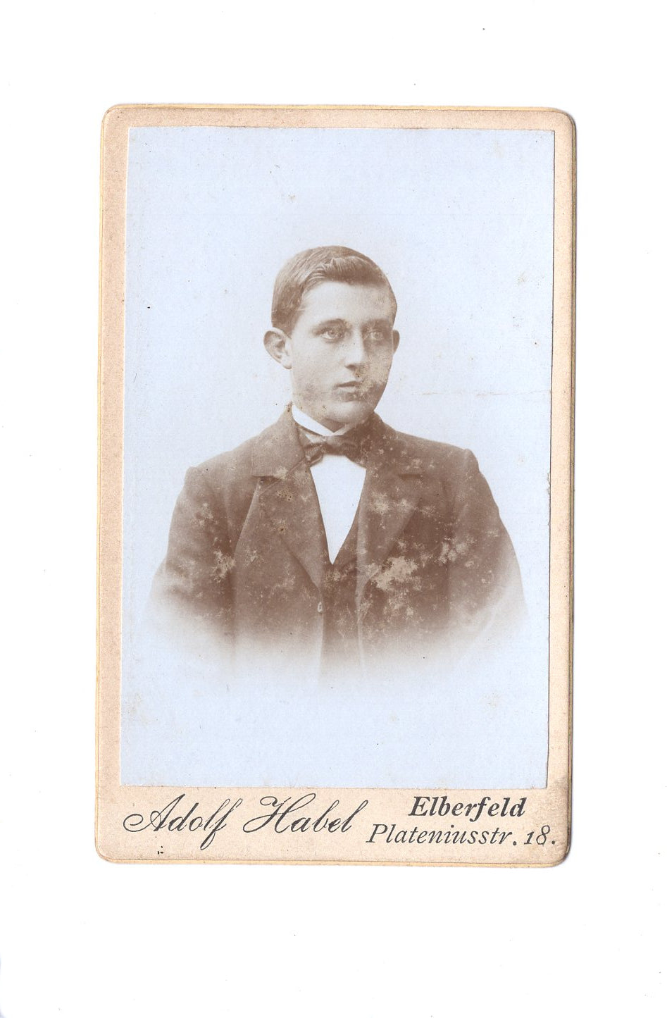 Fotografie Herrenportrait - Elberfeld 1890er
