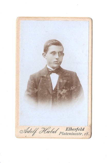 Fotografie Herrenportrait - Elberfeld 1890er