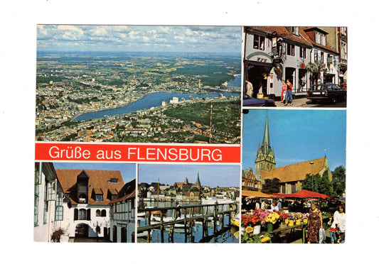 Ansichtskarte Grüße aus Flensburg