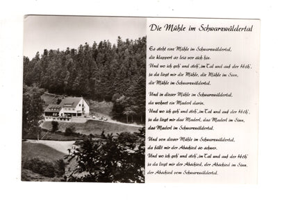 Ansichtskarte Schwarzwald / Die Mühle im Schwarzwäldertal / J1-68