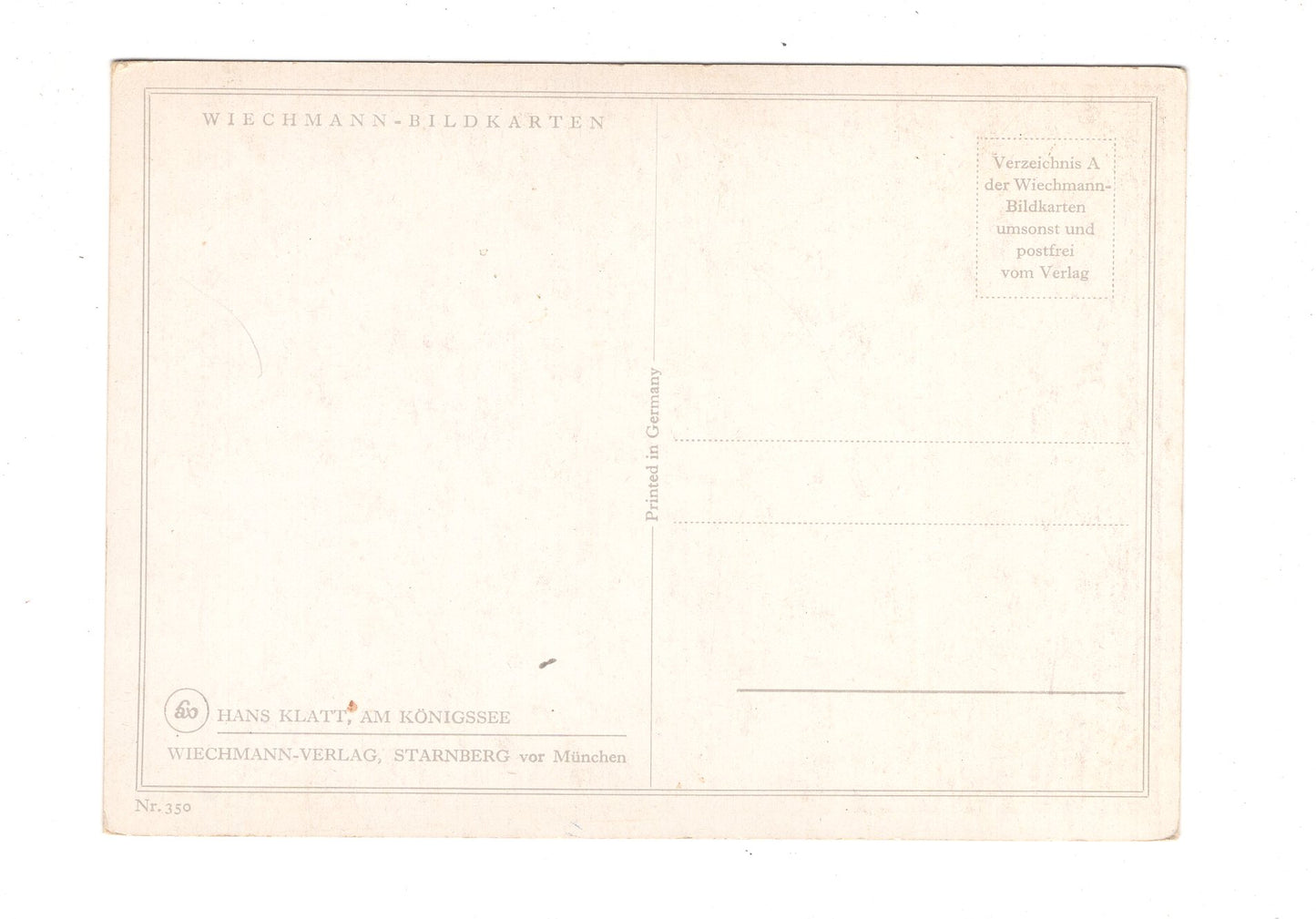 Ansichtskarte / Kunst / Hans Klatt - Am Königssee / G1-61