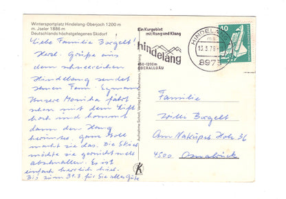 Ansichtskarte Hindelang-Oberjoch mit Iseler / H1-57