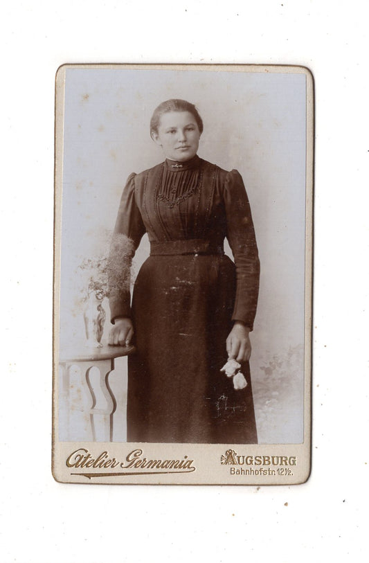 Fotografie Feine Dame - Augsburg 1890er