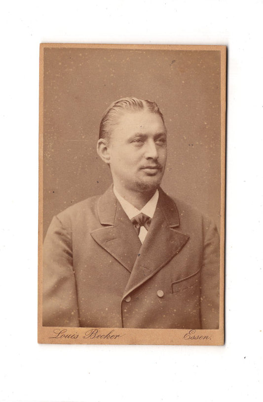 Fotografie Herrenportrait - Essen 1880er / CDV C1-24