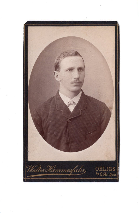 Fotografie Herrenportrait - Ohligs 1880er
