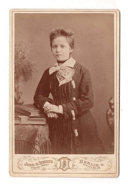 Fotografie Niedliches kleines Mädchen - Berlin 1870er / CAB U-25