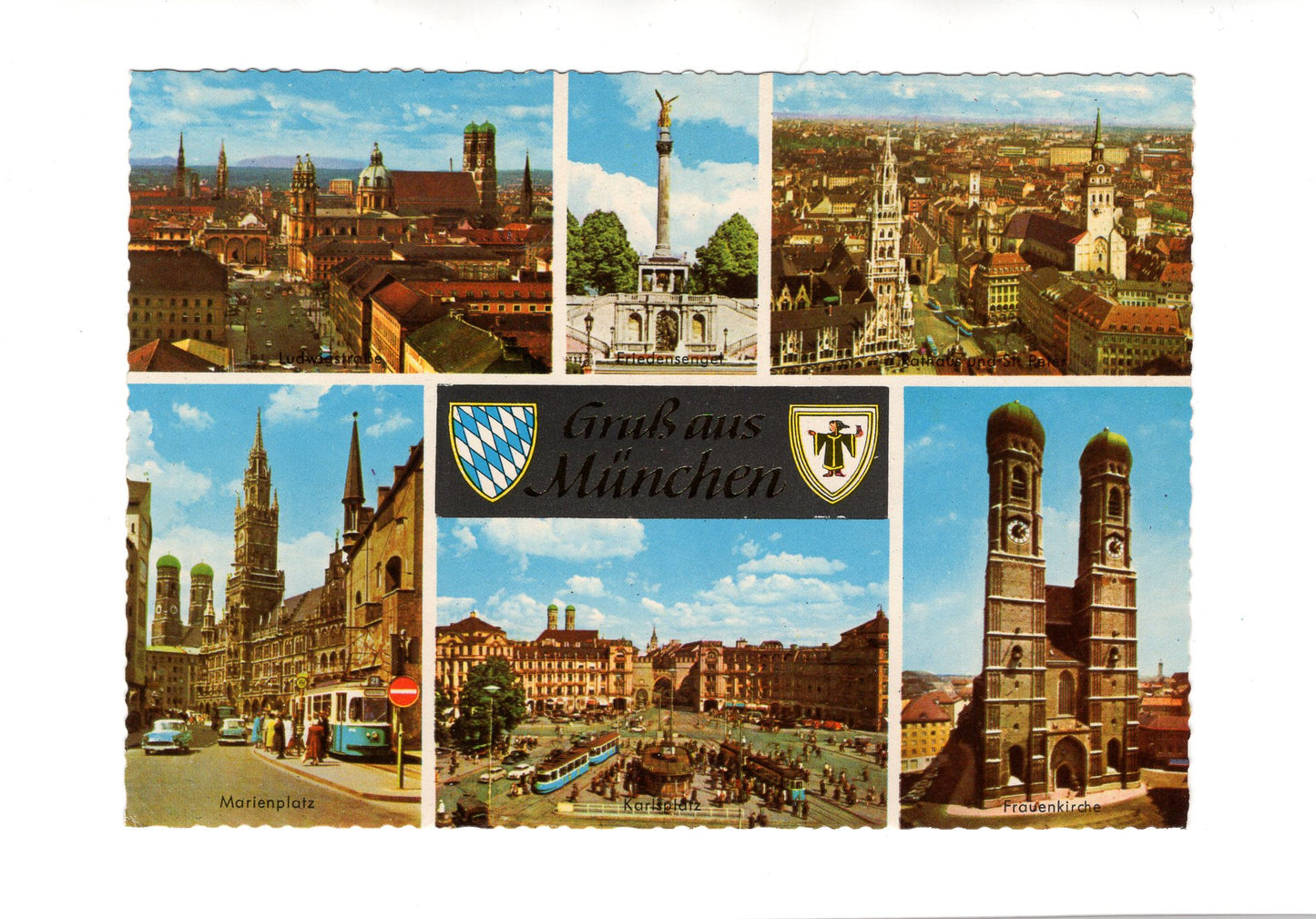 Ansichtskarte München / Frauenkirche / Karlsplatz +++