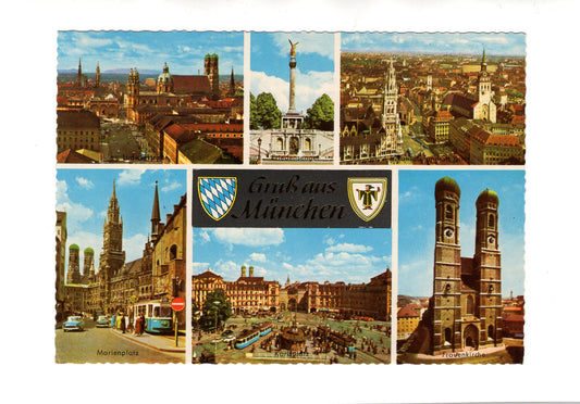 Ansichtskarte München / Frauenkirche / Karlsplatz +++