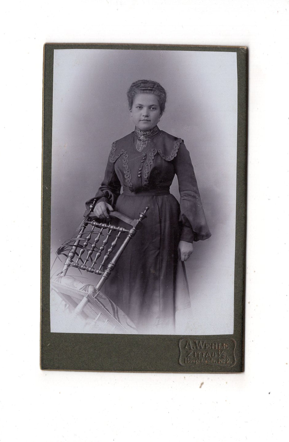 Fotografie Feines junges Mädchen - Zittau 1900er