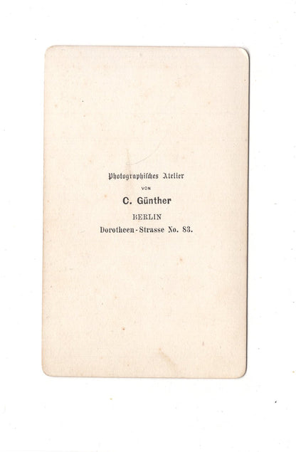 Fotografie Damenportrait - Berlin 1860er / CDV C1-06