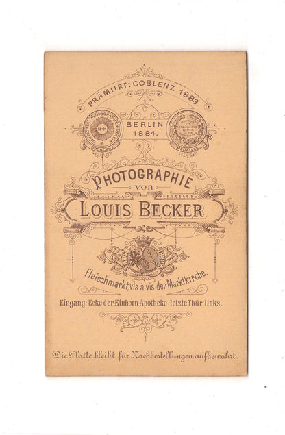 Fotografie Herrenportrait - Essen 1880er / CDV C1-24
