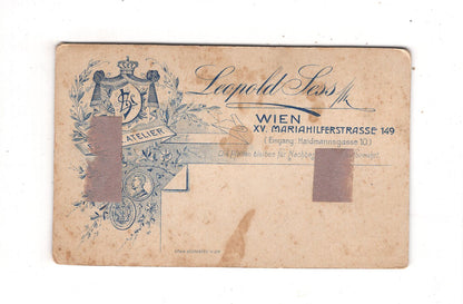 Fotografie Damenportrait - Wien um 1900 / CDV N1-16