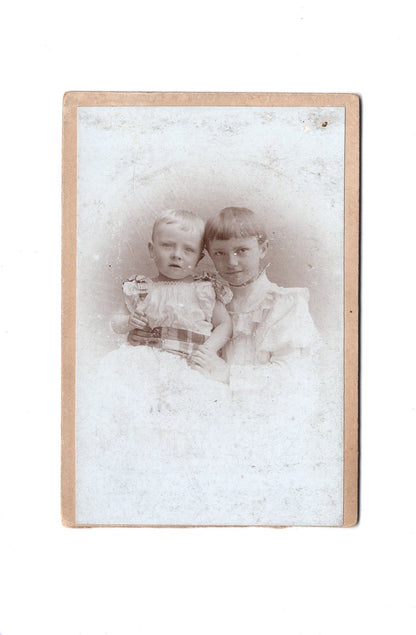Fotografie Niedliche kleine Kinder - Rostock / Grabow 1890er