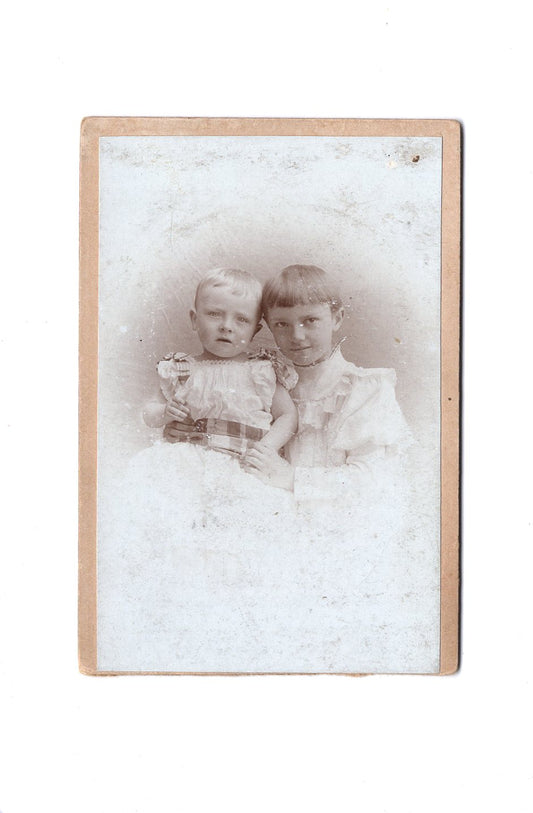 Fotografie Niedliche kleine Kinder - Rostock / Grabow 1890er